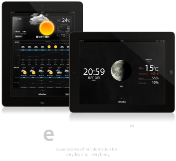 Eweather Ipad用天気アプリ